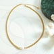 thumbnail image 5 of Collar de acero de titanio chapado en oro de 18 quilates con perlas de agua dulce y piedra natural hecho a mano con diseño de cuentas, 5 of 5