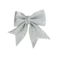thumbnail image 6 of Bows For Christmas Tree,Christmas Bow Decorations,Glitter Bow Butterfly Silver Wreaths Bows, Small Christmas Tree Bow Sequin Bow Ties, Xmas Decorative Bows Ornaments for Home Christmas Party, 6 of 6