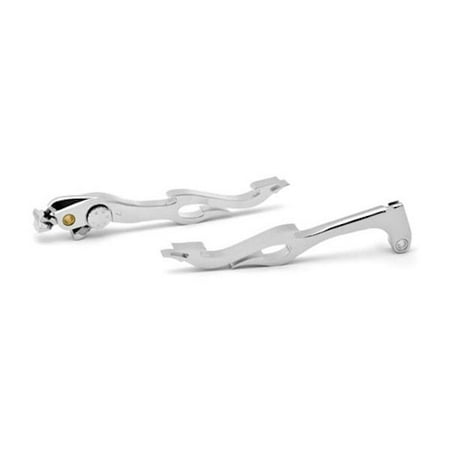 - Krator 2003-2006 Honda CBR 600RR Billet Aluminum Chrome Brake and Clutch Flame Hand Grips Levers Left and Right One Pair Motorcycle