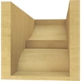 thumbnail image 4 of 8"W x 16"D x 8"H Wide Ridgewood Rough Cedar Woodgrain TimberThane Corbel, Primed Tan, 4 of 6