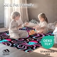 thumbnail image 4 of ODIKA 6'x9' Machine Washable Non-Slip Area Rug, Colorful Nautical Sea Creature Hook Kit Featuring Decorative Octopus High Traffic Rug with Pad, Pink, 745480, 4 of 8