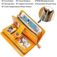 thumbnail image 4 of LAICAIW Women's Wallet Genuine Leather RFID Blocking Large Capacity Trifold Ladies Wallet, 4 of 6