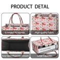 thumbnail image 4 of Large Capacity Tote Bag,Pink Christmas Red Truck and Snowman Pattern Handbag Fashion Luxury Tote Bag,15.7"x13"x 5.1" Inches,Laptop Compatible, 4 of 6