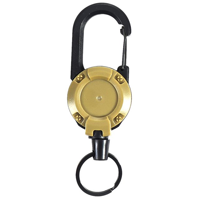 Llavero Retractable Del Mosquetón Con El Cordón Alambre Acero 24 Pulgadas