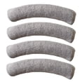 thumbnail image 1 of Trayknick 4Pcs Double Layer Door Handle Cover Fine Workmanship Eco-friendly Keep Warm Door Handle Protector for Home Grey, 1 of 13