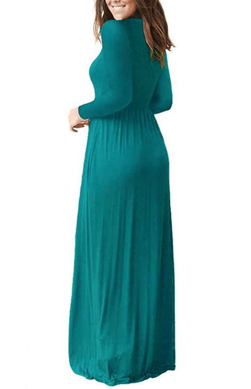 viishow women's short sleeve loose plain maxi dresses casual long dresses with pockets