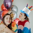 thumbnail image 2 of Gorro de feliz cumpleaños, Gorro de cumpleaños de felpa con velas multicolores, Gorros de fiesta Cumpleaños de adultos Ideal para disfraces de fiesta de cumpleaños Sincero Hogar, 2 of 5