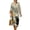 Cat Flower, variant on Desert Cactus Aztec Print Women's Dress Casual Long Sleeve Swing V Neck Dresses Linen-Look Trendy Womens Tunic