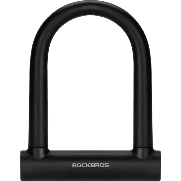 Rockbros High-Strength Alloy Steel U-Lock Lock, Black