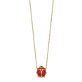 thumbnail image 1 of 14k Yellow Gold Ladybug 17 Inch 1 Necklace Pendant Charm Insect Arachnid, 1 of 6