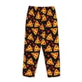 thumbnail image 5 of Goofa Cartoon Pizza Printed Soft Pajama Pants for Women, Wide Leg Comfy Casual Lounge Yoga Pants-XX-Large, 5 of 9