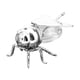thumbnail image 1 of Tarro de Miel Macarena Multifuncional Bote de Especias Portátil Moderno Azucarero Plata, 1 of 8