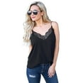thumbnail image 1 of Women's White/Black/Red/Blue Delicate Balance Lace Cami Tank, 1 of 6