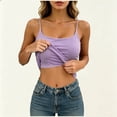 thumbnail image 2 of XIAONU Women's Spaghetti Strap Cami Tank Slim Fit V Neck Basic Sleeveless Top, 2 of 7