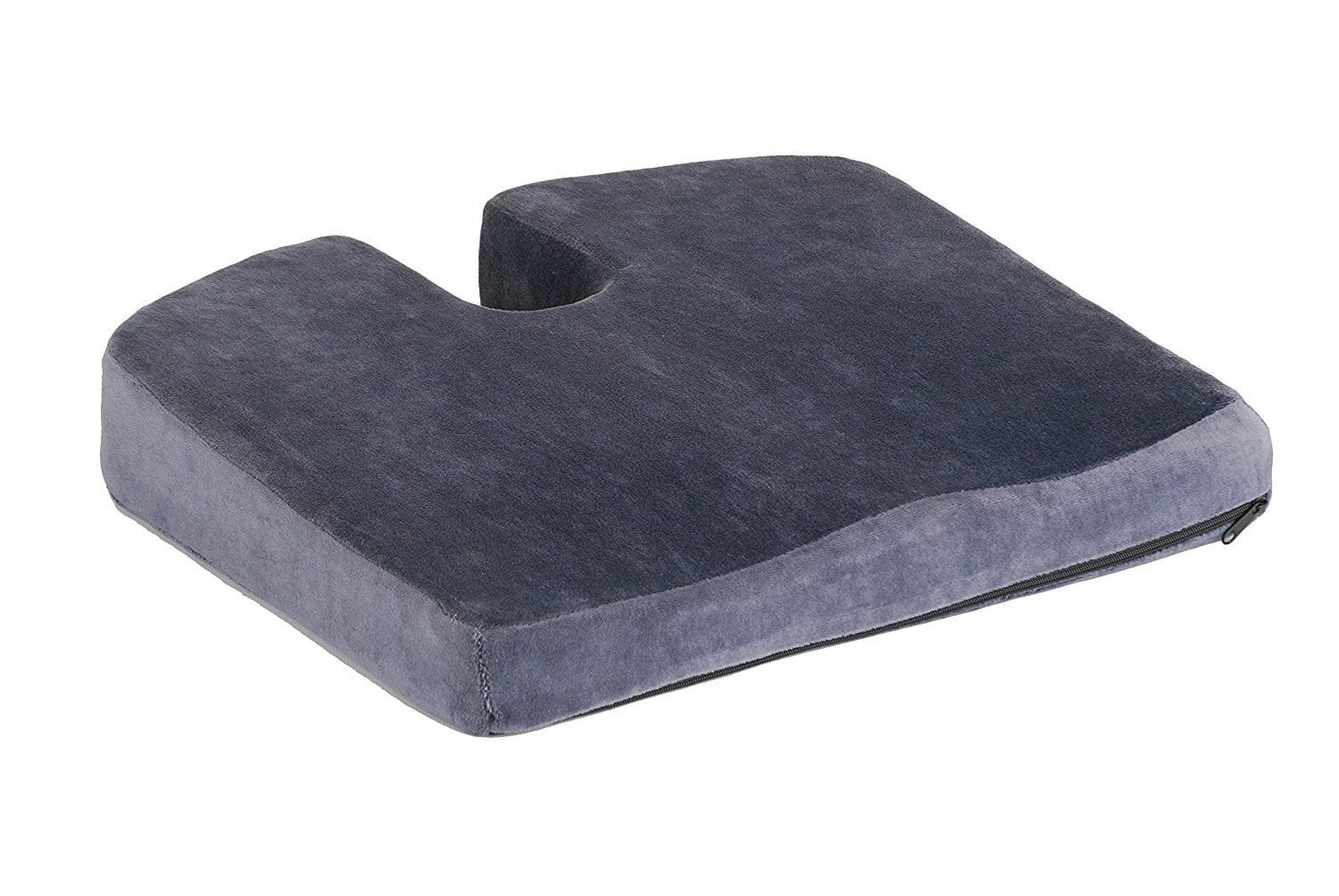 NOVA Medical Products Memory Foam Coccyx Seat Cushion, Charcoal Blue 2655C