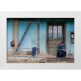 thumbnail image 1 of Georgescu, Codruta 18x13 White Modern Wood Framed Museum Art Print Titled - Old and blue, 1 of 4