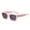 Pink, variant on Trendy Square Sunglasses For Men Women Fashion Thick Rectangle Sun Glasses Shades Designer Style