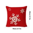 thumbnail image 3 of Vaidha Christmas Pillow Covers 18x18 Inch Christmas Tree Decorative Red Throw Pillows Winter Christmas Decor For Home Couch, 3 of 6