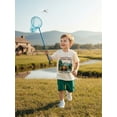 thumbnail image 4 of BemeyourBBs 2Pcs Toddler Baby Boy Summer Outfits National Parks Bear Short Sleeve Print T-Shirt Shorts Set Nature Graphic Clothes, 4 of 9