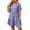 Purple, variant on Admvng Womens Plus Size Casual Tiered Ruffle Dress Short Sleeve Round Neck Textured Summer Everyday & Vacation Dress