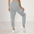 thumbnail image 5 of Womens Jogger Pants with Multi Pockets Cotton Fleece Drawstring Elastic Waist Cinch Bottom Cargo Sweatpants Loose (XL, Gray), 5 of 7