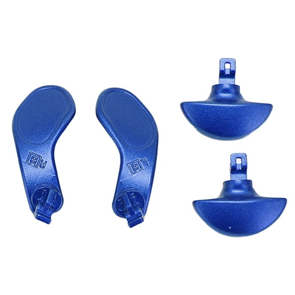 4 Uds. Palas Traseras Del Controlador De Juego, Palas De Acero Inoxidable Negro De Metal, Botones Traseros De Metal De Repuesto Para El Controlador Edge