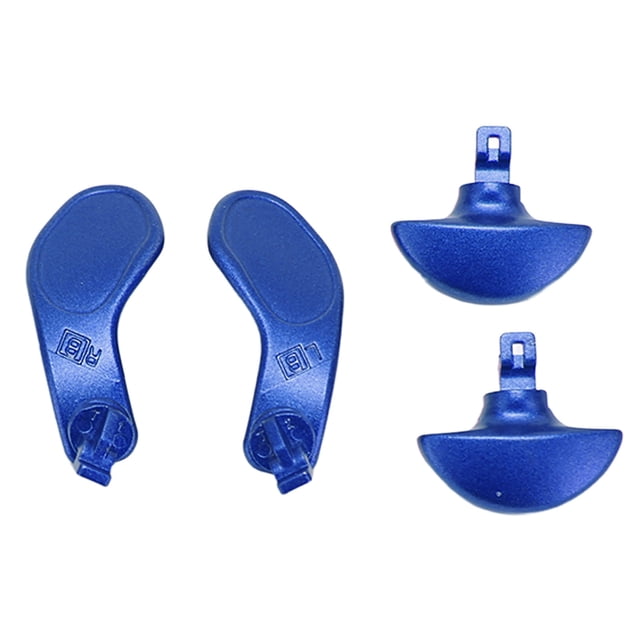 4 Uds. Palas Traseras Del Controlador De Juego, Palas De Acero Inoxidable Negro De Metal, Botones Traseros De Metal De Repuesto Para El Controlador Edge