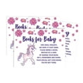 thumbnail image 2 of Inkdotpot 30Unicorn Jungle Animals Baby Shower Book Request Cards Bring A Book Instead Of A Card Baby Shower Invitations Inserts Games, 2 of 5