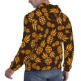thumbnail image 6 of Pofeuu Colorful Pineapple Print Mens Casual Hooded Collar Drawstring Hoodies Pullover Sweatshirts Casual Long Sleeve Shirts-Small, 6 of 7