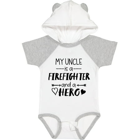 

Inktastic My Uncle is a Firefighter and a Hero Boys or Girls Baby Bodysuit