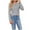 Gray--long sleeve sweaters for women, variant on Aboser Cotton T Shirts for Women Long Sleeve Henley Shirt Dressy Casual Button Up Tops Comfy Moisture Wicking Layers Solid Color Crewneck Blouses