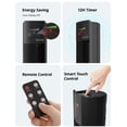 thumbnail image 2 of Tower Fans, 36" Standing Floor Fan with Remote/APP, 70° Oscillating Fan for Home, 24 ft/s High Velocity, LED Display, 3 Speeds, 4 Modes, 12H Timer, Quiet Bedroom Fan, 2 of 8