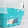 thumbnail image 5 of Petfamily Extra Large Cat Litter Box, Color Teal, Jumbo Hooded, 21.50 x 17.90 x 17.25 in, 5 of 8