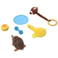 thumbnail image 3 of Disco volador resistente a las mordeduras, 6 uds., juguete Molar de felpa para masticar perros, juguetes interactivos para mascotas, rendimiento sólido, 3 of 8
