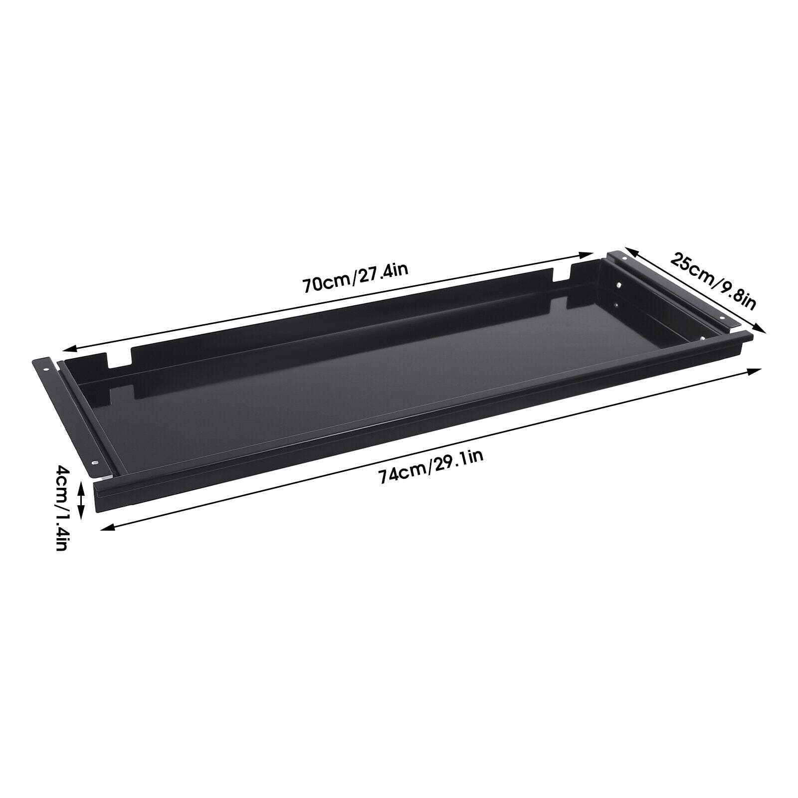 Slide Out Under Desk Keyboard Tray Pull Out Keyboard Drawer Shelf Space Saver
