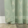 thumbnail image 3 of No. 918 Ravenna Embroidered Medallion Sheer Rod Pocket Curtain Panel, 50"W X 84"L, Pastel Green, 3 of 7