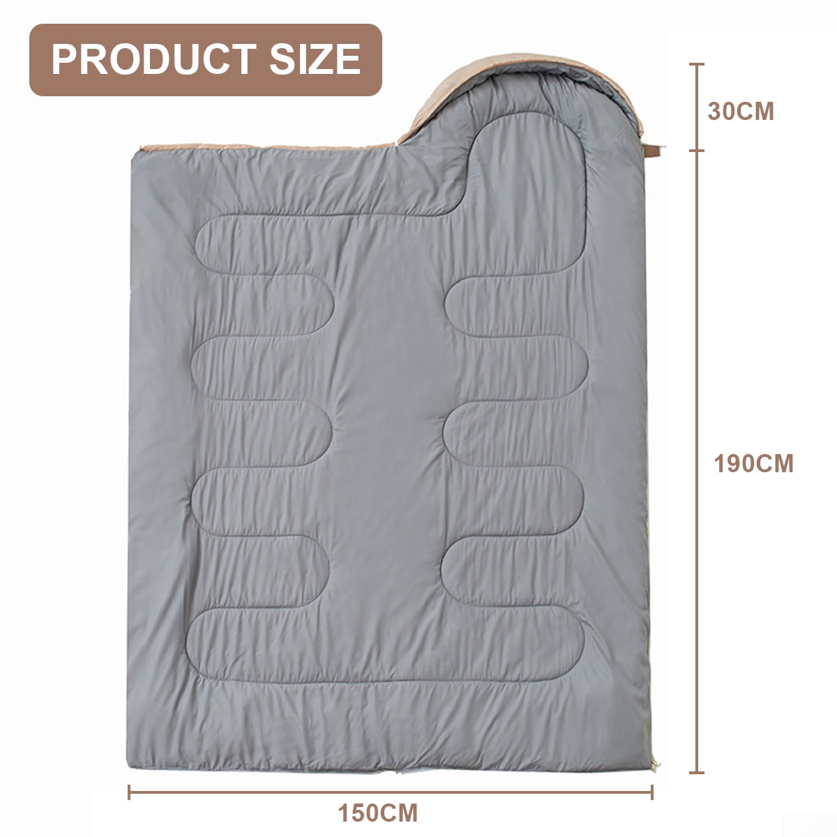 Topchances 0 Degree Camping Sleeping Bags XL Cold Weather Winter Sleeping Bag with Removable & Washable Liner for Adults Big and Tall with Compression Sack, 4.19 lbs