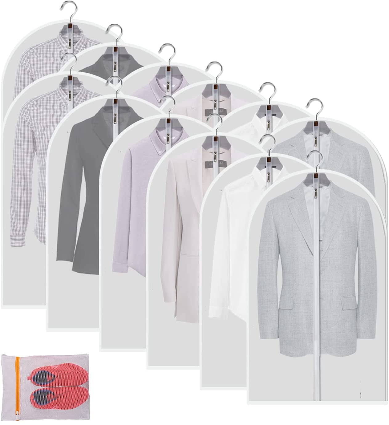 Clear Garment Bags Clothes Covers 