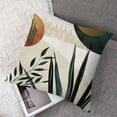 thumbnail image 7 of Set of 2 Green Gold Throw Outdoor Decorations Mid Century Tropical Leaves Pillowcase Decorative Cushion Case for Home Couch, 7 of 7