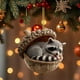 thumbnail image 1 of Adorno de árbol de Navidad acrílico plano 2D con agujero | Diseño de piña caprichoso | Decoración navideña para coche y hogar | Colgante de árbol festivo con aro para colgar, 1 of 5