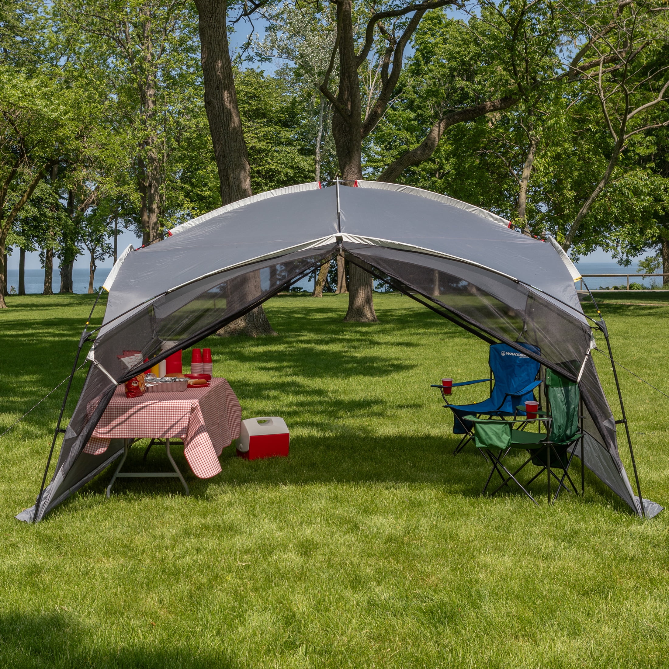 Wakeman, Pop Up Canopy Screen Tent, 12x10 ft, Gray - Walmart.com
