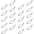 thumbnail image 3 of Miangastore Attache Corde Crochet Noir 20 Pcs 7.7X0.8X0.3In, 3 of 9