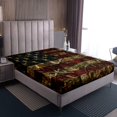 thumbnail image 3 of Erosebridal Branches Fitted Sheet Twin, Rustic Tree Bedding Set Twin Size, Retro US Flag Decor（No Top Sheet）, 3 of 5