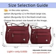 thumbnail image 6 of Women Shoulder Handbag Roomy Multiple Pockets Bag Ladies Crossbody Purse Fashion Tote Top Handle Satchel, 6 of 6