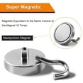thumbnail image 2 of DIYMAG 6 Packs Magnetic Hooks,110 lb Heavy Duty Strong Magnet with Hook for Hanging, Strong Rare Earth Neodymium Magnet Hooks for Fridge, Kitchen,Cruise, Grill, Garage, 2 of 6