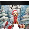 thumbnail image 4 of Merry Christmas Goldendoodle Enjoys Woofmas Winter Xmas Holiday All Over Print Boxer Briefs Underwear for Men Dad Doodle Dog Lover Gifts Idea - 02022, 4 of 6