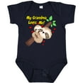 thumbnail image 3 of Inktastic My Grandma Loves Me Sloth Boys or Girls Baby Bodysuit, 3 of 5