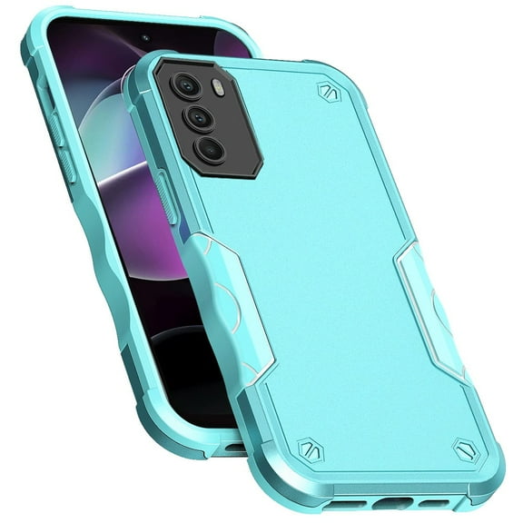 For Motorola Moto G 5G 2022 Tough Shockproof Hybrid Heavy Duty Dual Layer TPU Bumper Rugged Rubber Defend Armor Cover ,Xpm Phone Case [ Teal Blue ]