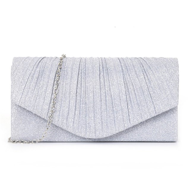 Bolso Hombro Embrague Con Plisado para Mujeres