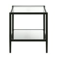 thumbnail image 5 of Evelyn&Zoe Hera 20" Wide Square Side Table with Mirror Shelf, Blackened Bronze, 5 of 8